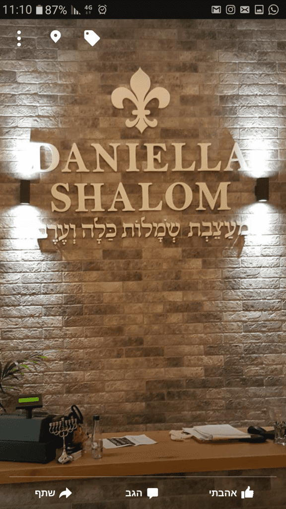 אותיות פי וי סי לשלטים