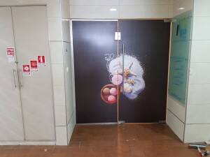 חיפוי דלת כניסה לעסקים